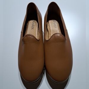 Charix Tan Leather Slip-On Loafers Eu 39